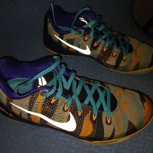 Kobe 9 Pop Art Nike Multicolor Sneakers with Teal and Orange Accents